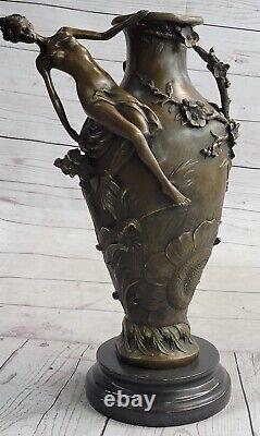 Bronze Sculpture Art Deco New Gardener Vase Font Interior / Full Gift