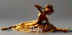 Bronze Sculpture Art Nouveau Erotic The Splits Dancer The French Cancan