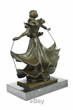 Bronze Sculpture Collection Rare Dali Museum Dalinian Dancer Art Deco