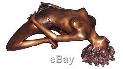 Bronze Sculpture Erotic Woman Coffee Table / Coffee Table Art Woman (0472)