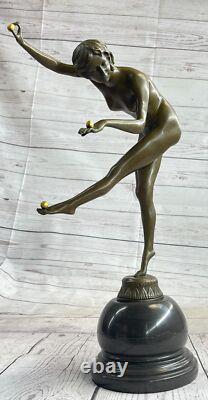 Bronze Sculpture Made by The Juggler Art Opened by Claire Colinet Sale