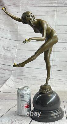 Bronze Sculpture Made by The Juggler Art Opened by Claire Colinet Sale