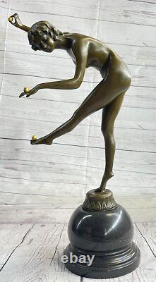 Bronze Sculpture Made by The Juggler Art Opened by Claire Colinet Sale