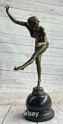 Bronze Sculpture Made by The Juggler Art Opened by Claire Colinet Sale