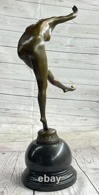 Bronze Sculpture Made by The Juggler Art Opened by Claire Colinet Sale