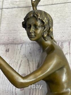 Bronze Sculpture Made by The Juggler Art Opened by Claire Colinet Sale