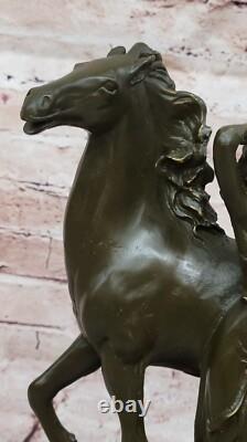 Bronze Sculpture Milo Woman and Horse Art Nouveau Style Signed Artwork