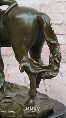 Bronze Sculpture Milo Woman and Horse Art Nouveau Style Signed Artwork