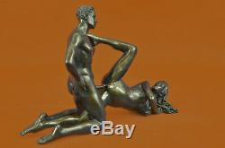 Bronze Sculpture Nude Man And Women Sexual Art With Sculpture Statue Figurine