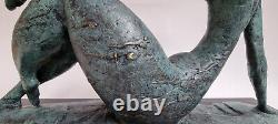 Bronze Sculpture Nude Woman Modern Solid Art 7.5 KG