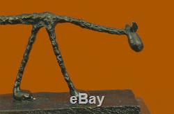 Bronze Sculpture Rodin Dali Surrealism Gia Abstract Art Cat Figurine Balance