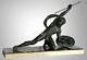 Bronze Sculpture Signed Salvator: Melanie The Gladiator, Art Deco Era