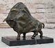 Bronze Sculpture Statue Bull Pablo Picasso El Toro Signed Abstract Modern Art