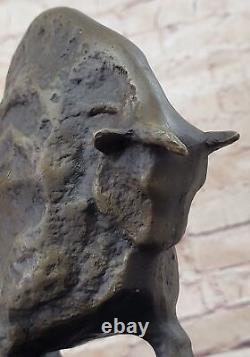 Bronze Sculpture Statue Bull Pablo Picasso El Toro Signed Abstract Modern Art