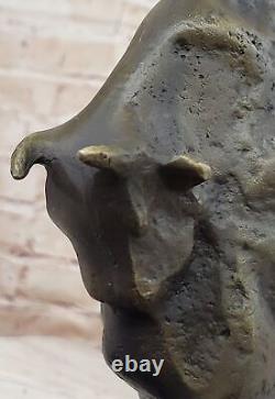 Bronze Sculpture Statue Bull Pablo Picasso El Toro Signed Abstract Modern Art