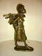 Bronze Sculpture Statue Burkina Faso Dumé Morou Signed H25cm African Art