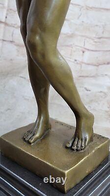 Bronze Sculpture Statue Figurine Art Deco Famous Artist Male Muscle Chair