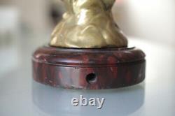 Bronze Sculpture Statue Lamp Art Nouveau Signed H Fugere