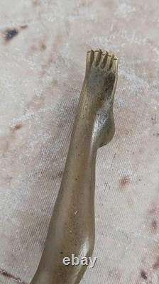 Bronze Sculpture Statue Nude Hotcast Woman Signed Erotic Art Deco New