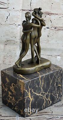 Bronze Sculpture Statue Sale Fonte Trois Graces By Canova Serre-book Art Deco