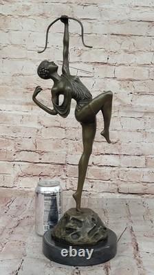 Bronze Sculpture Statue Signed by Diana the Huntress Mythical Art Nude Gift