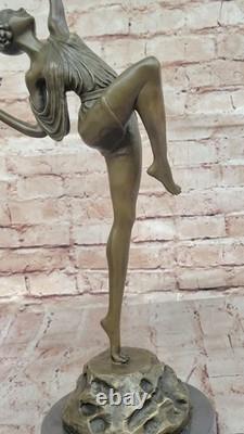 Bronze Sculpture Statue Signed by Diana the Huntress Mythical Art Nude Gift