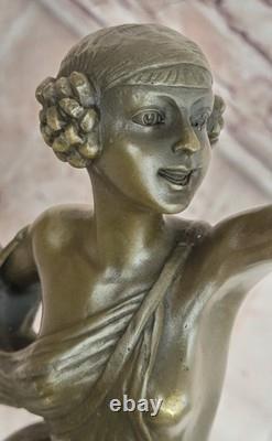 Bronze Sculpture Statue Signed by Diana the Huntress Mythical Art Nude Gift