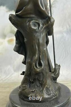Bronze Sculpture Statue Superb Art New Wind Maiden Figure Bd Sale