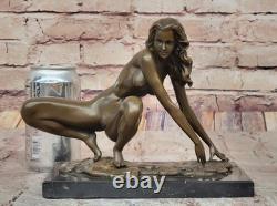 Bronze Sculpture Surrealist Abstract Modern Art Dancing Girl Figurine Gift