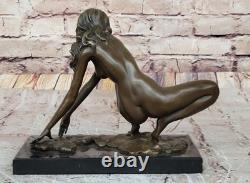 Bronze Sculpture Surrealist Abstract Modern Art Dancing Girl Figurine Gift