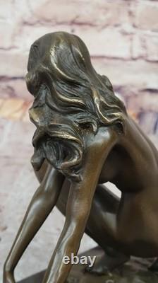 Bronze Sculpture Surrealist Abstract Modern Art Dancing Girl Figurine Gift