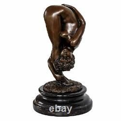 Bronze Sculpture Woman Eroticism Art Bronze Figure Statue Antique Style 21cm