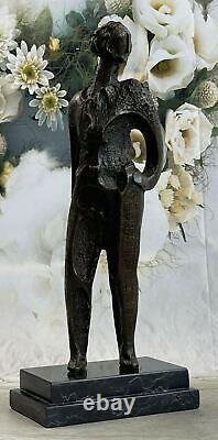 Bronze Sculpture by Dali Surrealist Abstract Modern Art Dancer Girl Statue