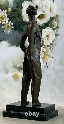 Bronze Sculpture by Dali Surrealist Abstract Modern Art Dancer Girl Statue