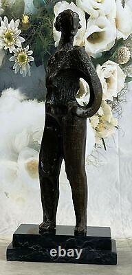 Bronze Sculpture by Dali Surrealist Abstract Modern Art Dancer Girl Statue