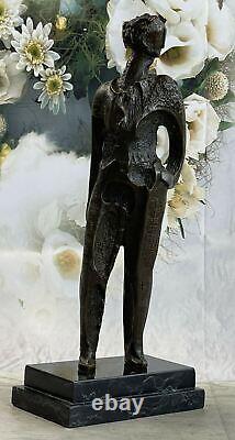 Bronze Sculpture by Dali Surrealist Abstract Modern Art Dancer Girl Statue