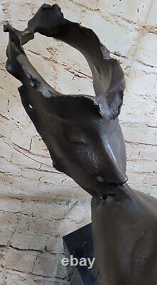 Bronze Sculpture by Dali: Surrealist Abstract Modern Romantic Lovers