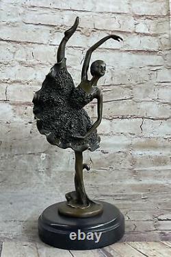 Bronze Sculpture by French Artist Milo Dancer Ballerina Home Office Art