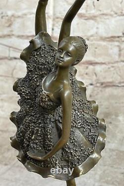 Bronze Sculpture by French Artist Milo - Dancer Ballerina Home Office Art