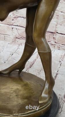 Bronze Sculpture of Nude Girl Sexy Woman Statue Art