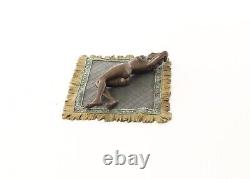 Bronze Sculpture of a Female Nude on Viennese Art Style Rug