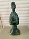 Bronze Sculpture Of A Mandarin Man Signed Mm With Green Patina Contemporary Art