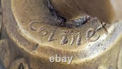 Bronze Sculpture of a Nude Woman Acrobat Magician Marble Art Decor Statue