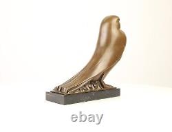 Bronze Sculpture of a Pigeon in Art Deco Style After Johan Coenraad