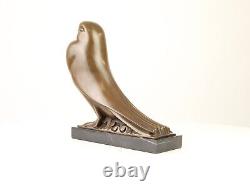 Bronze Sculpture of a Pigeon in Art Deco Style After Johan Coenraad