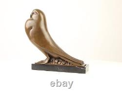 Bronze Sculpture of a Pigeon in Art Deco Style After Johan Coenraad