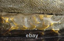 Bronze Sculpture of a Roaring Lion by Barye Detailed Animal Art