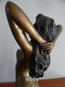 Bronze Sculptures Trio Theme Erotic Art Deco Erotic Nude Ancient 20th Century