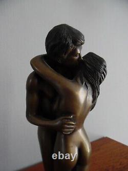 Bronze Sculptures Trio Theme Erotic Art Deco Erotic Nude Ancient 20th Century