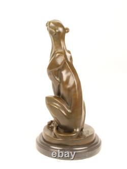 Bronze Statue Sculpture Art Deco New Leopard DSBJ-2 Modern